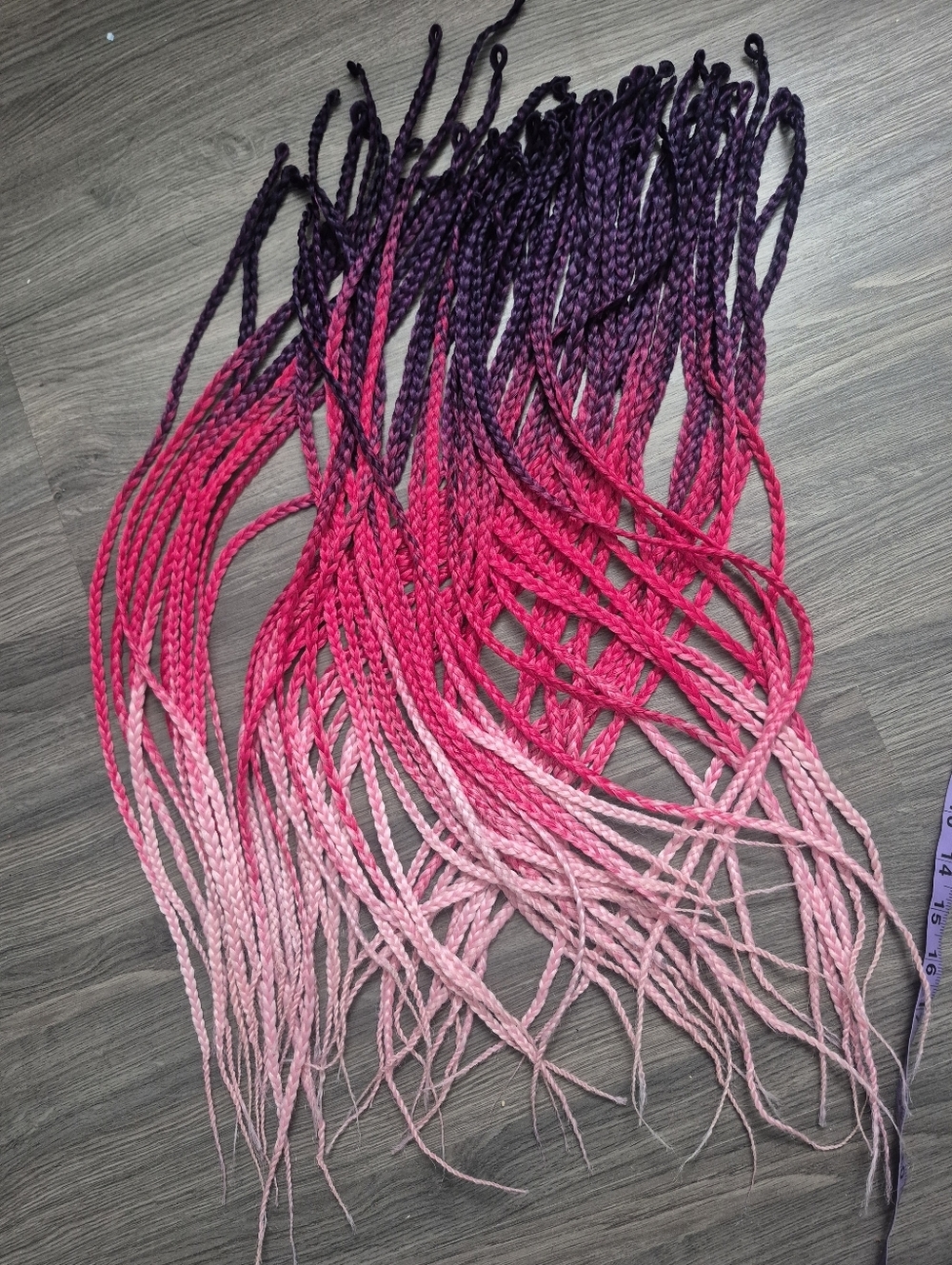 64 Single Ended Synthetic Ombre Dreadlocks Hair Extensions Festival Rave